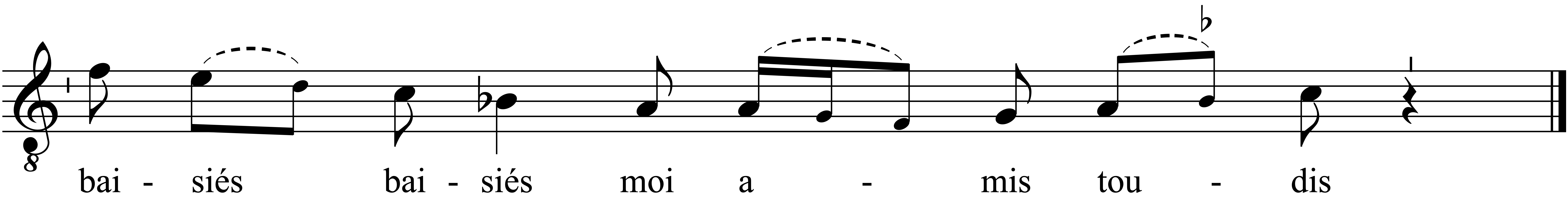 Refrain musical notation